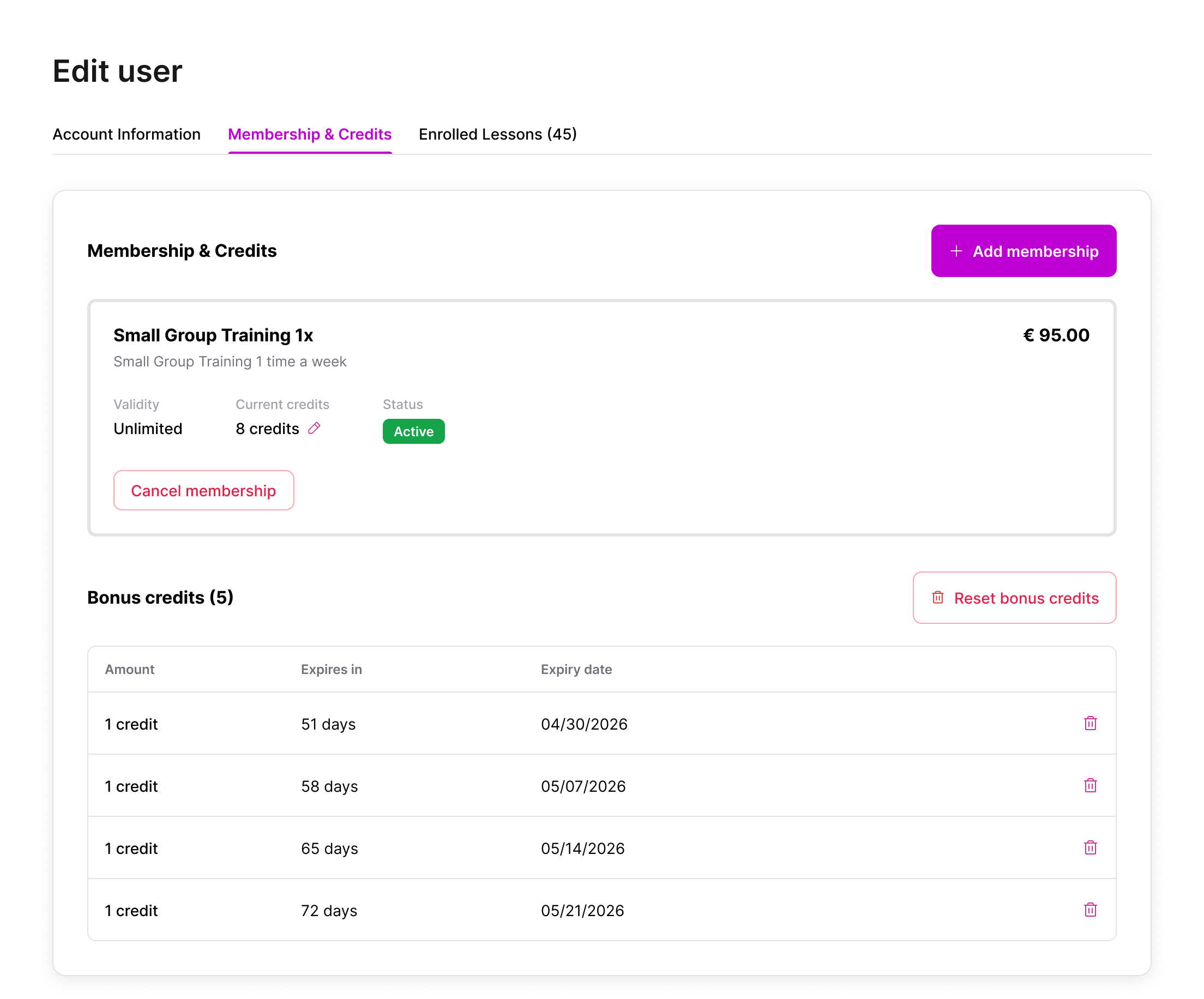 Fitblocks interface