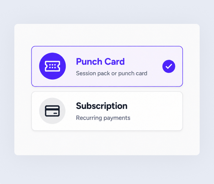 One-time purchases and overview