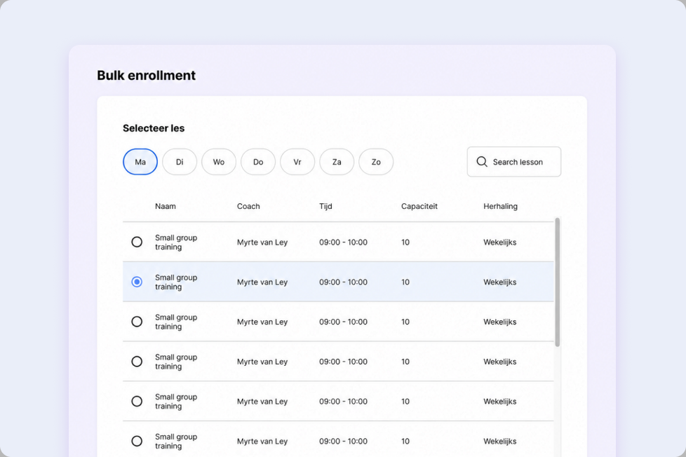 Register multiple members