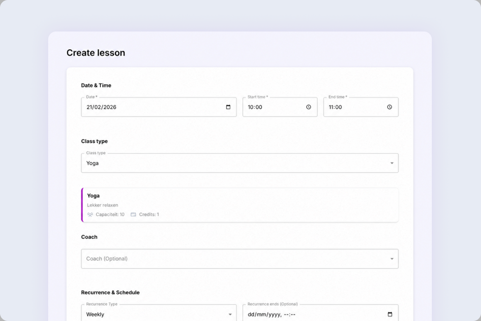 Create classes easily