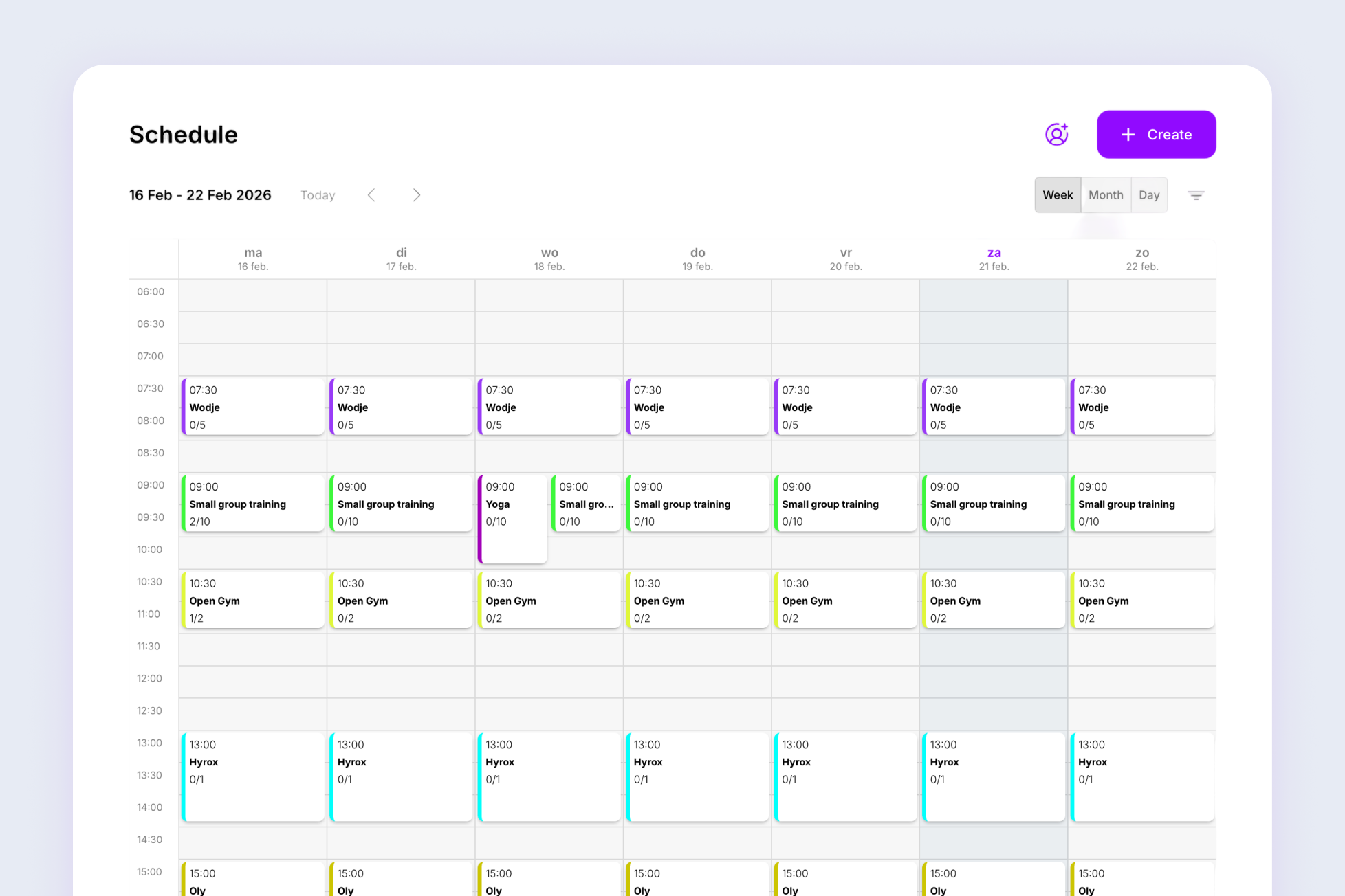 Fitblocks agenda